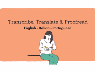 Research, Transcriptions and Translations