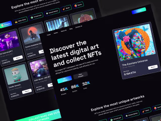 NFT Website Landing Page 