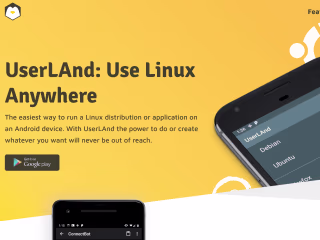 UserLAnd Landing page