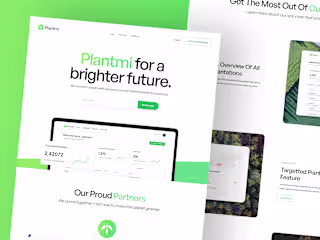 Plantmi - Plantation Platform Saas Landing Page UI UX Design