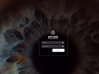 Artlens Web App Design