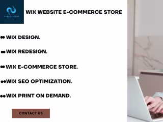 WIX PRINT ON DEMAND WEBSITE FOR E-COMMERCE STORE