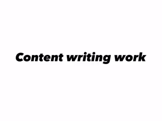 Content Writing