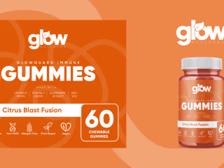 Glow Wellness | Logo Design + Packaging Design