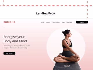 Website Design - Pump Up App on Behance