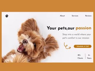 Responsive Web Design for Pet service Website