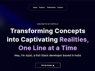 Developer Portfolio Website