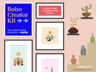 Boho Illustration Elements