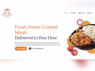 Online Booking platform for Home Food Service — live in 5 cities