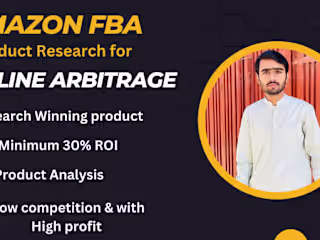 I will do product research for amazon online arbitrage fba