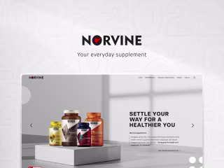 Norvine supplement project on Behance