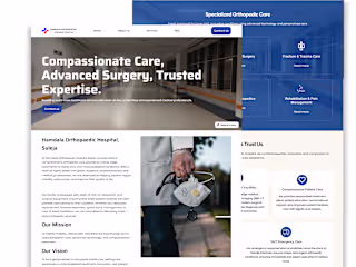 Hamdala Orthopaedic Specialist Hospital Web Design