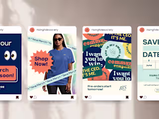 Graphic Design and Social Media Content for Rising Tide Society