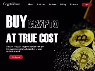 UI Design of Crypto Trading Platform(WebApp Name: CryptoWave)