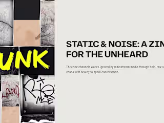 Static & Noise punk style pitchdeck
