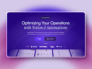 Framer Webpage Design: Operflow