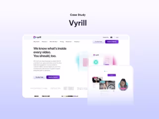 Vyrill's rebranding, content development, and website redesign