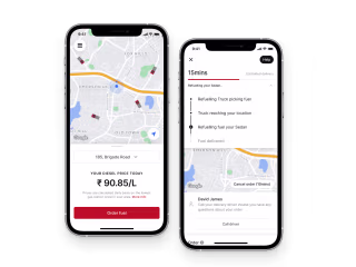 Designing an end-to-end solution to order doorstep fuel