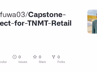 Project Title: Capstone Project for TNMT Retail