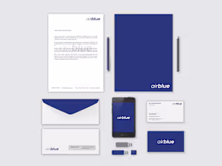 Airblue | Rebranding Project | Corporate Stationery Design