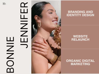 Bonnie Jennifer - New Branding + Website, Organic Social Media