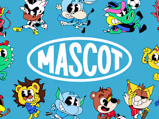 Retro Football Mascots