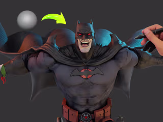 Batman Sculpture from the flashpoint paradox :: Behance