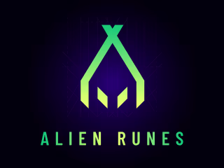 Alien Runes - Landing Page and Logo Design for NFT collection