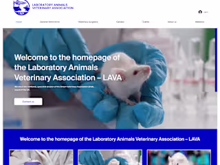WixStudio Project - Laboratory Animals Veterinary Association 