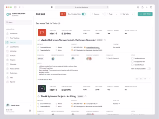Construction Management (SaaS web app)
