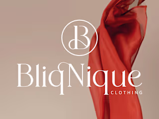 Logo for Bliqnique - a clothing brand