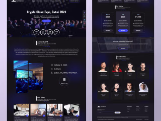 Crypto Event Landing page :: Behance
