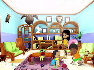 Background design | Ina & Didi TV animated tv show