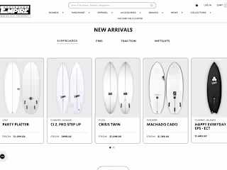 Surf Board Empire Shopify Plus UX