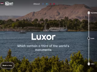 Landing page about Discovering EG