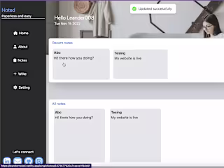 Notes website