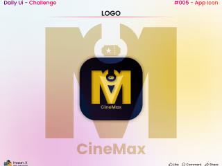 Custom Logo Design For  "CINEMAX" Ticket Booking Website