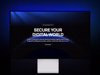 CyberShade Framer Template for Cybersecurity Firms