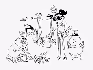 BLACK & WHITE COMIC ILLUSTRATION + CHARACTER DESIGN