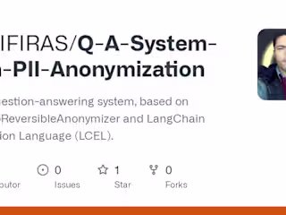 Question-answering system with PII anonymization