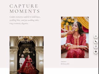 Custom Wedding Photography Website
