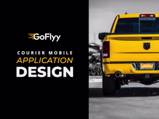 GoFlyy - COURIER MOBILE APP UI/UX DESIGN