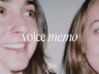 voice memo | Brand Identity