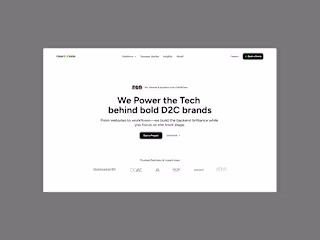 Landing Page Design for E-Commerce Agency