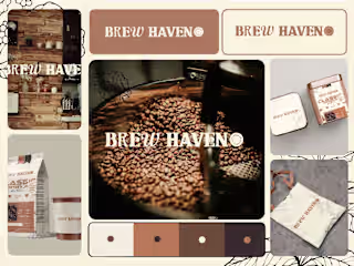 Brew Haven / Food & Beverage Visual Identity Design 