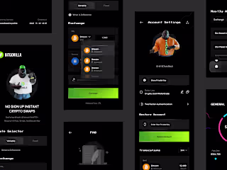 UI/UX Design | Bitgorilla Application and Website Design