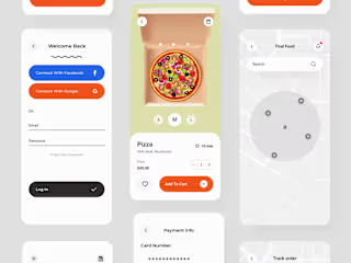 Food Delivery - Mobile App Animation