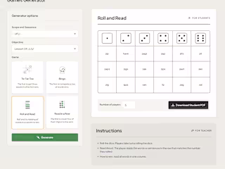 Project Read // Decodable Game Generator