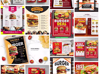 The Creative Process Behind Burger Menu and Flyer Design


