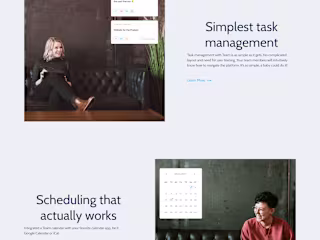 Teams Landing Page with Webflow